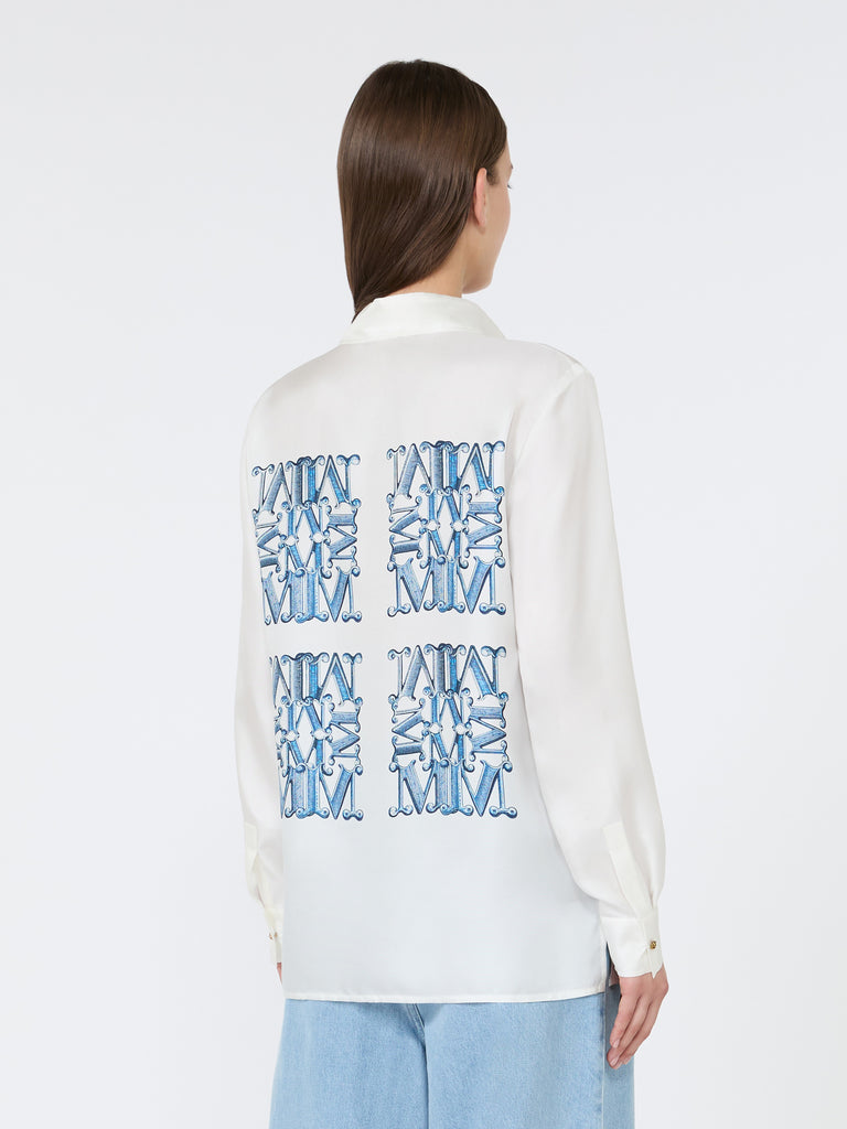 max mara silk print shirt