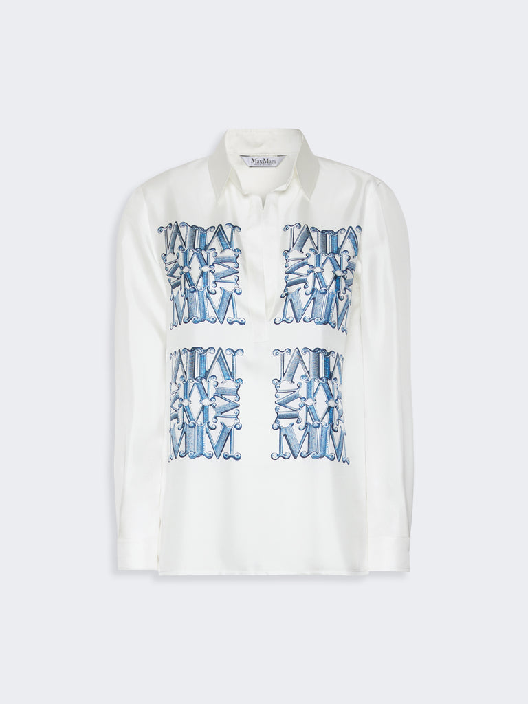 max mara silk print shirt