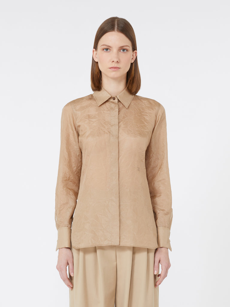 max mara silk canvas shirt