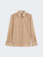 Silk Canvas Shirt for Women - Sand - Max Mara UAE