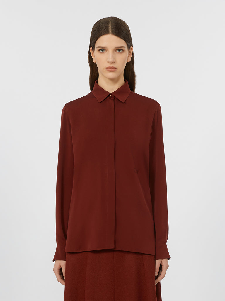 max mara heavy silk shirt