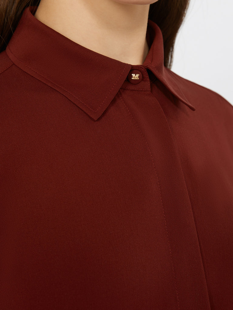 max mara heavy silk shirt