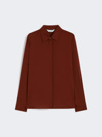 Heavy Silk Shirt for Women - Raspberry - Max Mara UAE