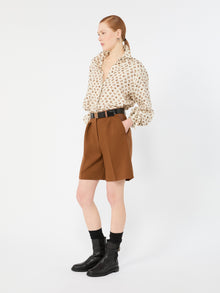 max mara oversized printed silk shirt for women