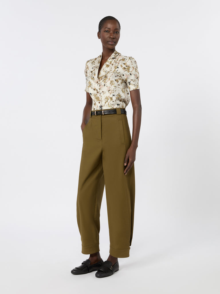 max mara printed silk twill shirt