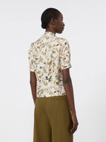 max mara printed silk twill shirt for women