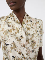 max mara printed silk twill shirt for women