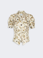 max mara printed silk twill shirt for women
