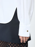 Stretch Cotton Shirt for Women - Optical White - Max Mara UAE