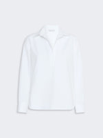 Stretch Cotton Shirt for Women - Optical White - Max Mara UAE