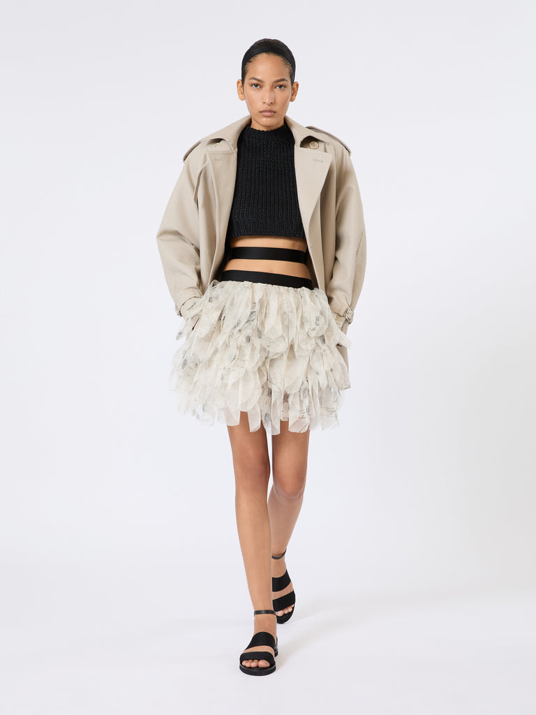 max mara short cotton duster coat