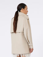 max mara short cotton duster coat for women