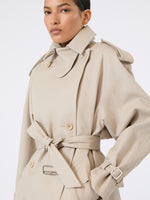 max mara short cotton duster coat for women