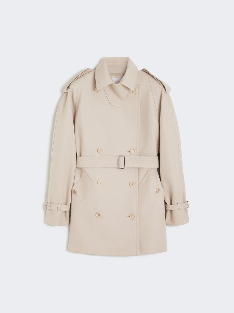 max mara short cotton duster coat