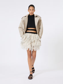 max mara short cotton duster coat for women