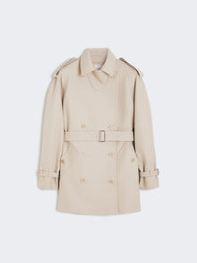 max mara short cotton duster coat for women