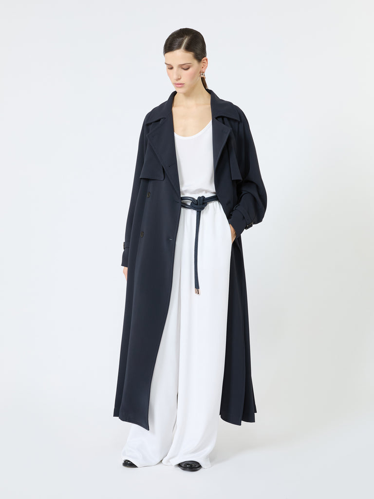 max mara double-breasted compact cady trench coat