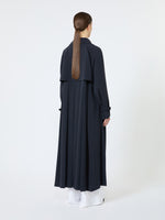 max mara double-breasted compact cady trench coat for women