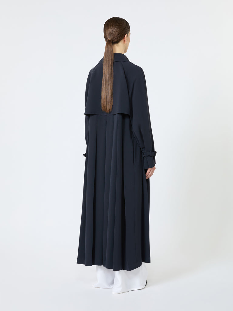 max mara double-breasted compact cady trench coat
