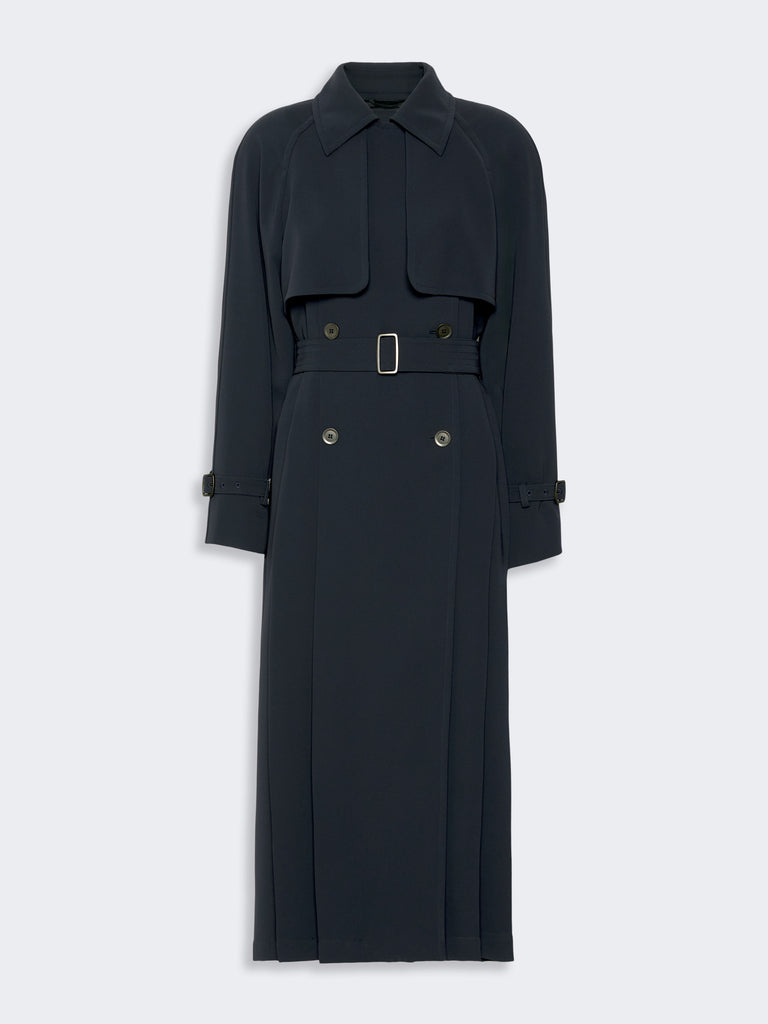 max mara double-breasted compact cady trench coat