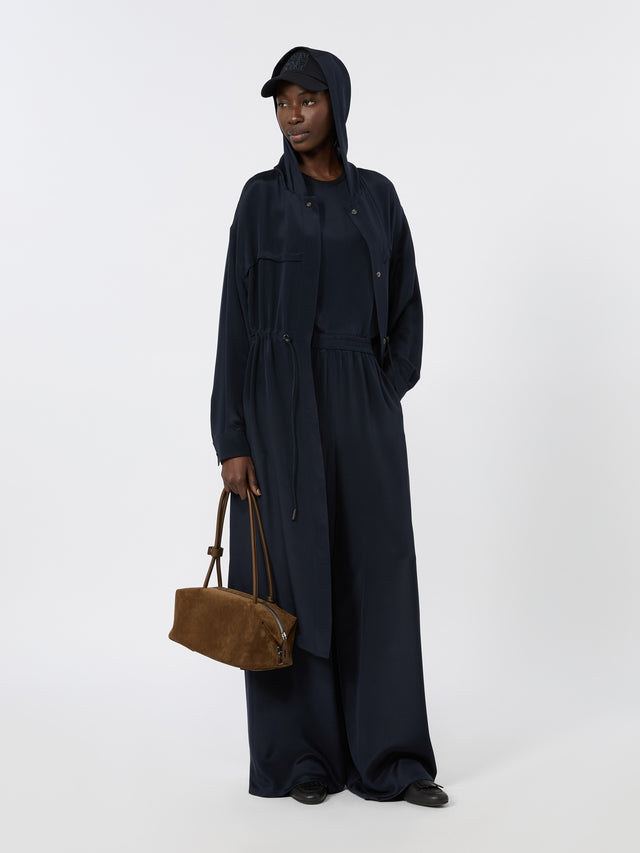 max mara silk crepe de chine overcoat for women