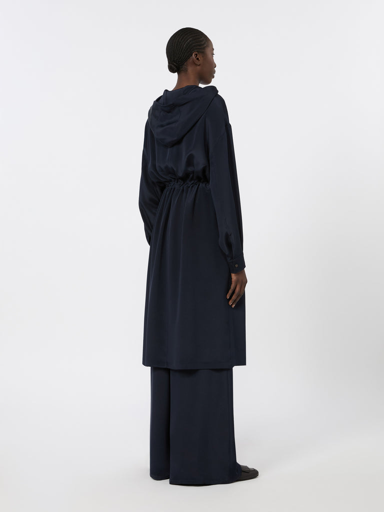 max mara silk crepe de chine overcoat
