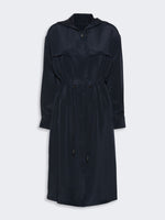 max mara silk crepe de chine overcoat for women