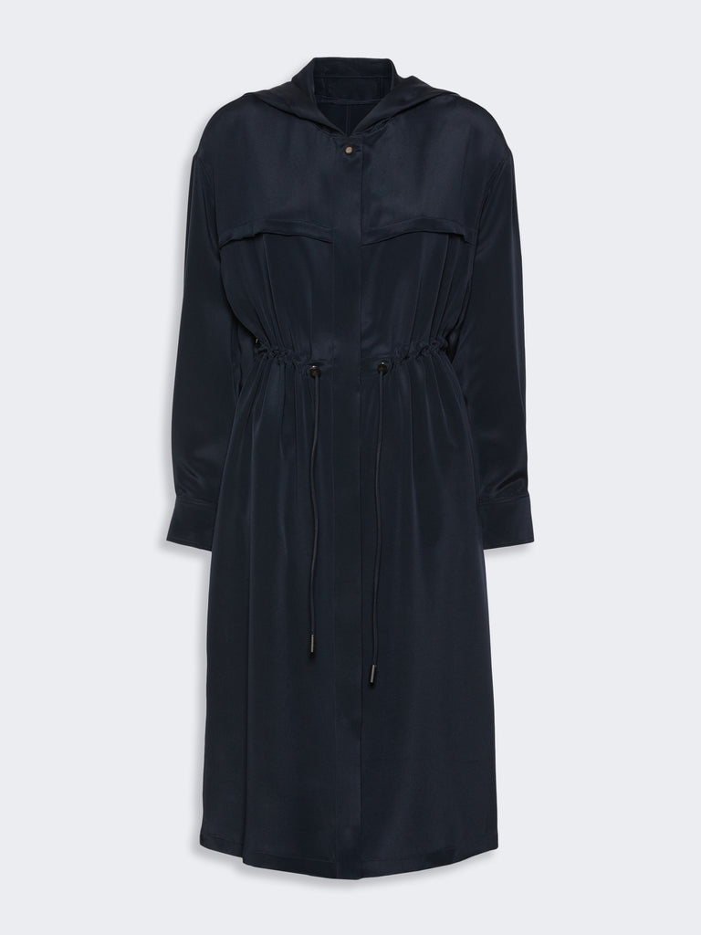max mara silk crepe de chine overcoat