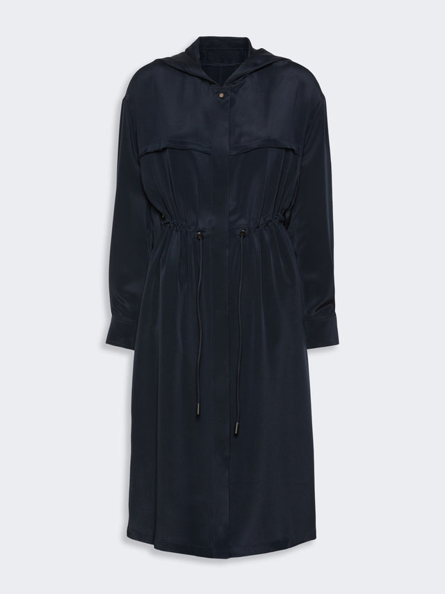 max mara silk crepe de chine overcoat for women