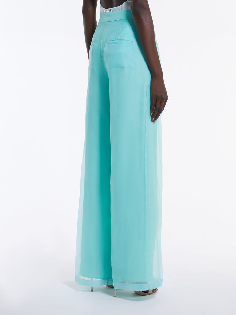 Silk organza trousers