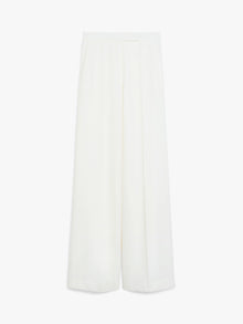 Gabardine Wool Trousers for Women - White - Max Mara UAE