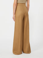 max mara wide-fit linen trousers for women