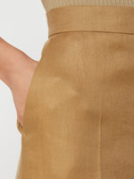 max mara wide-fit linen trousers for women