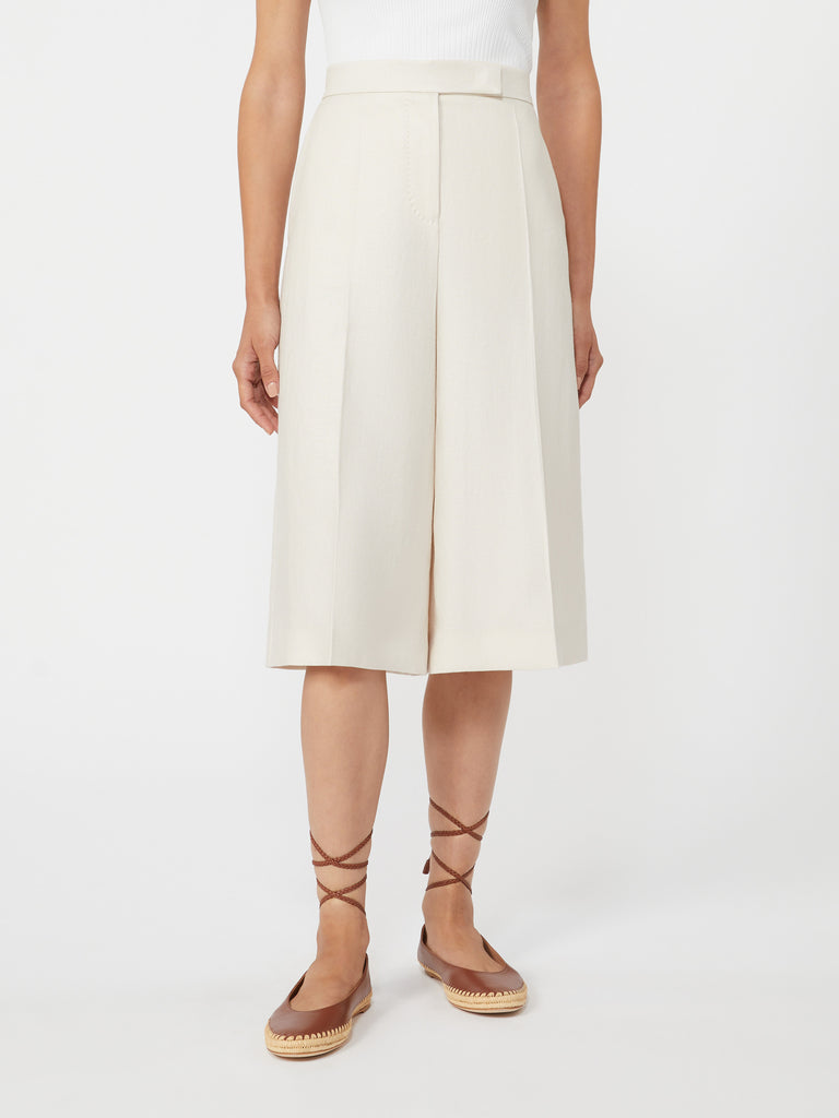max mara linen bermuda shorts