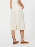 max mara linen bermuda shorts for women