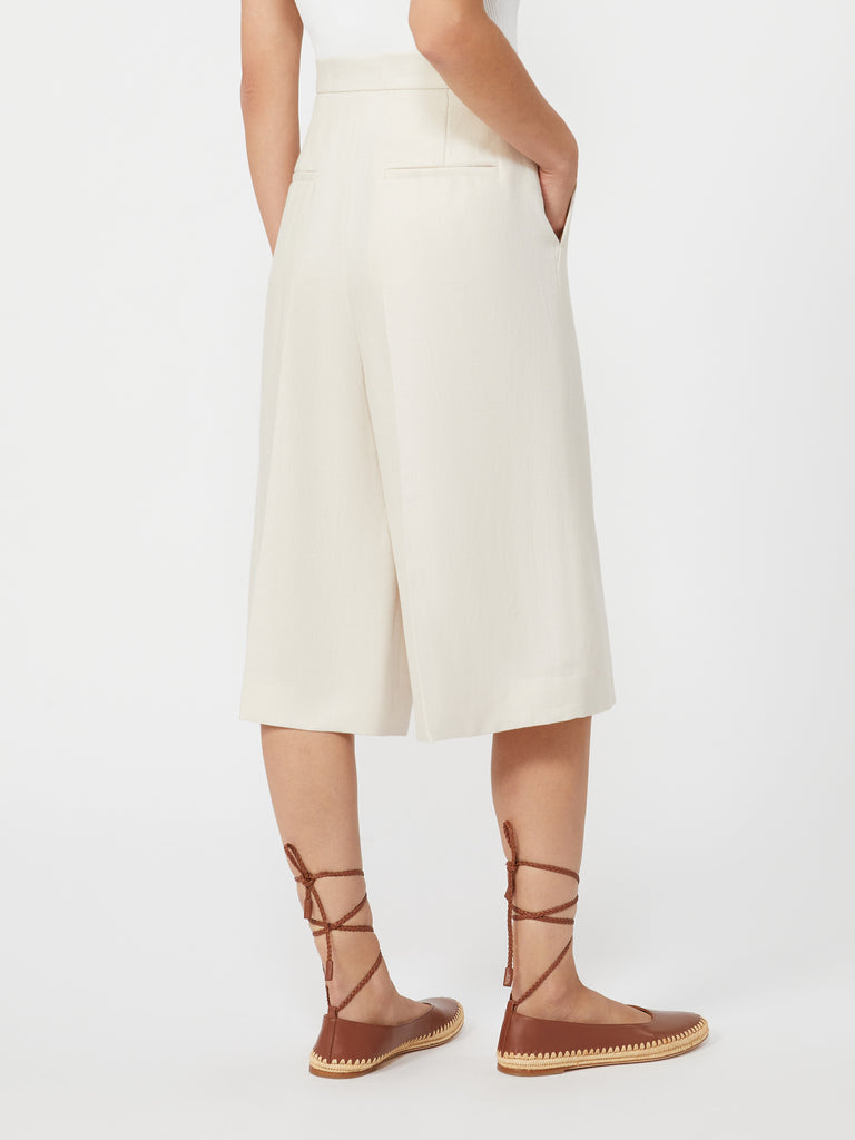 max mara linen bermuda shorts