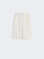 max mara linen bermuda shorts for women