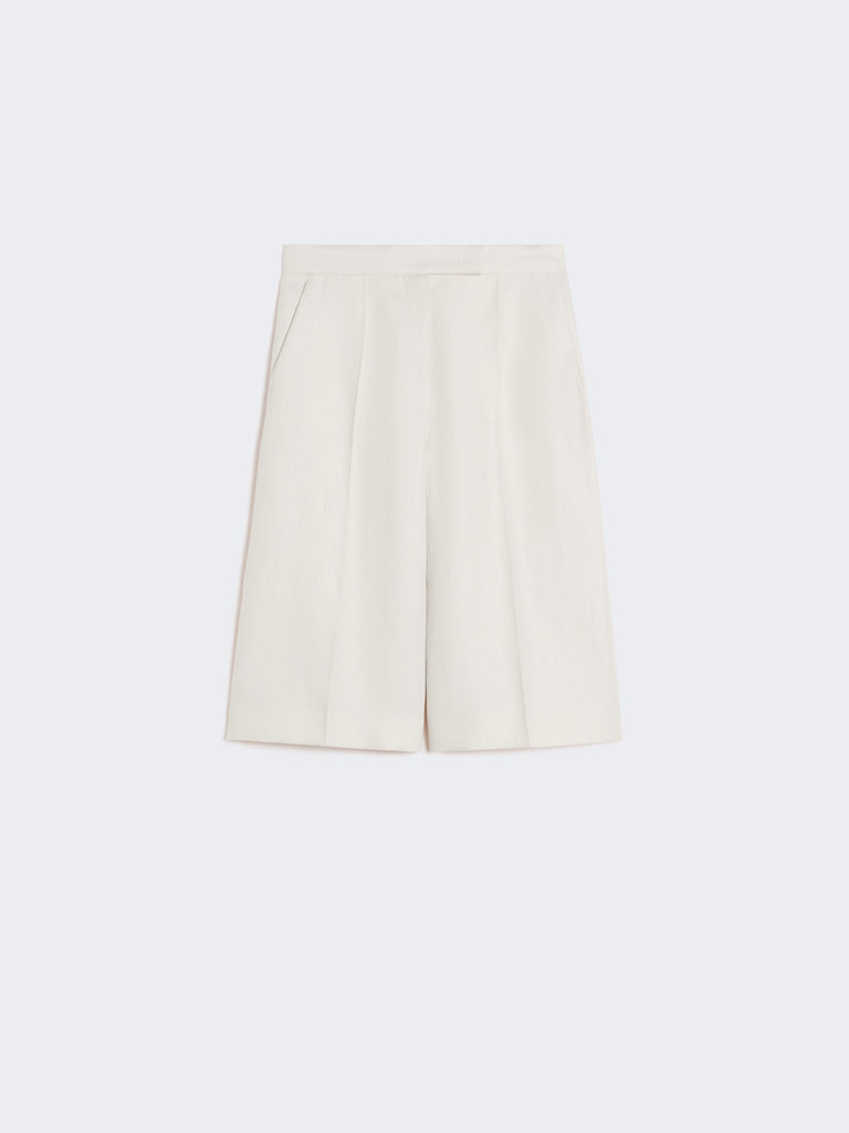 max mara linen bermuda shorts