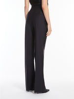 Wool and silk slim trousers