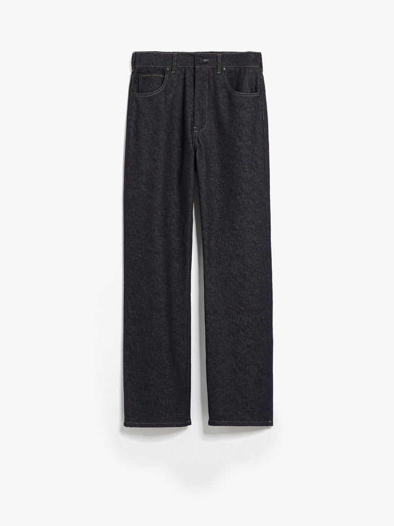 Wide-leg denim jeans