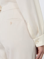 Comfortable Wool Trousers for Women - Ivory - Max Mara UAE