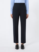 Comfortable Wool Trousers for Women - Ultramarine - Max Mara UAE