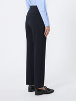 Comfortable Wool Trousers for Women - Ultramarine - Max Mara UAE