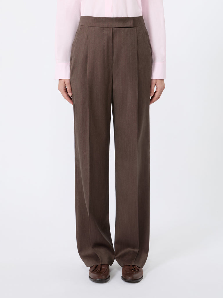 max mara wool and silk trousers