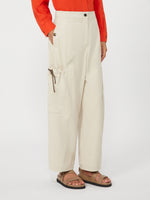 max mara stretch cotton cargo trousers for women