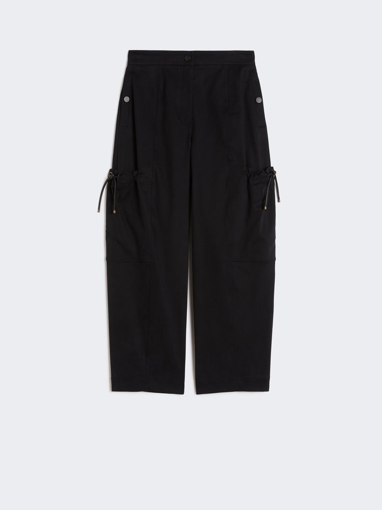 max mara stretch cotton cargo trousers