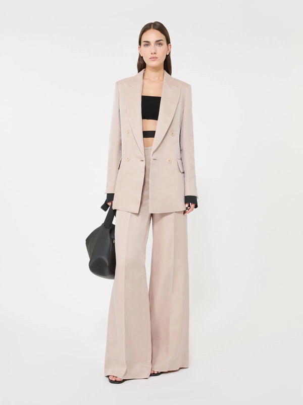 max mara long silk trousers for women