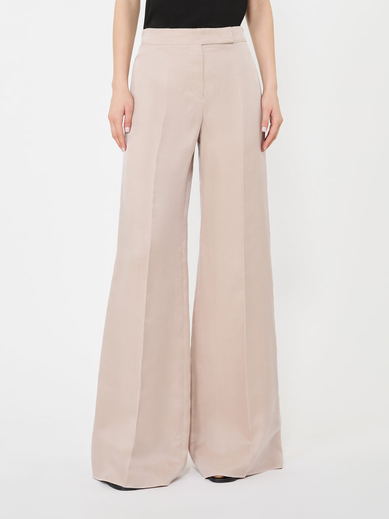 max mara long silk trousers