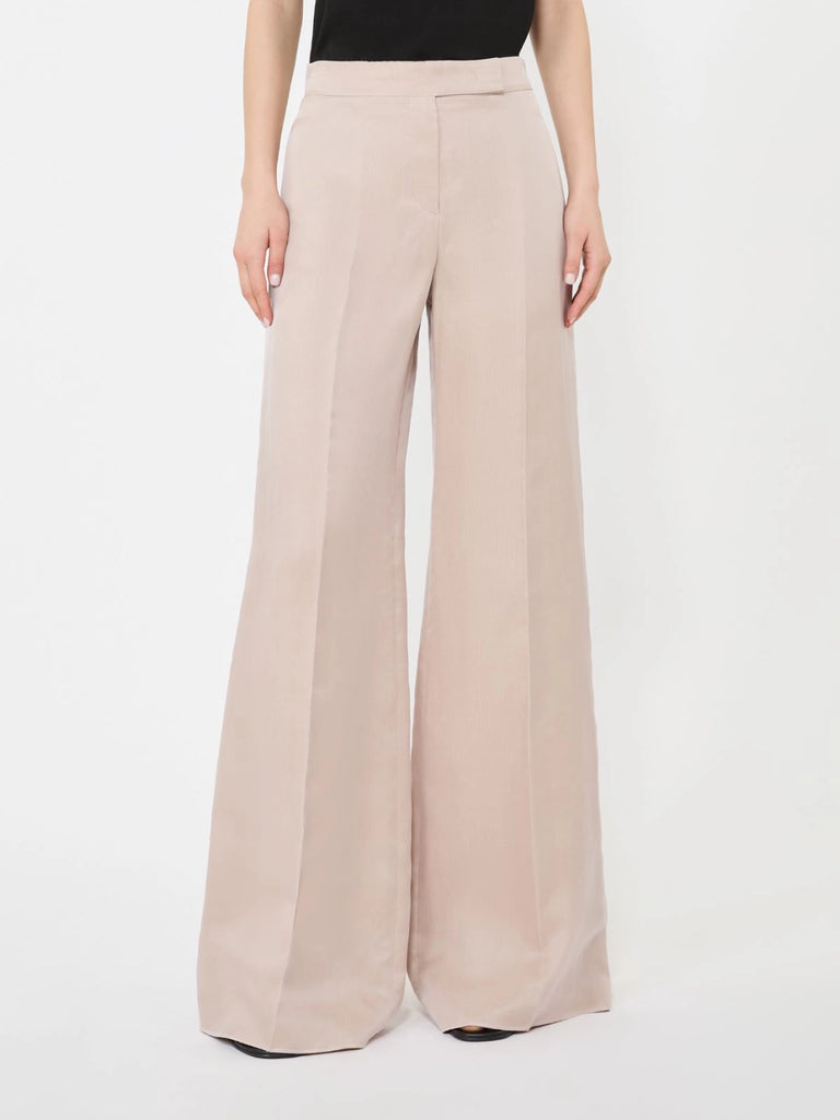 max mara long silk trousers