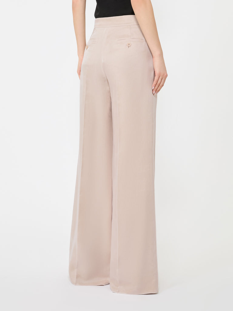max mara long silk trousers